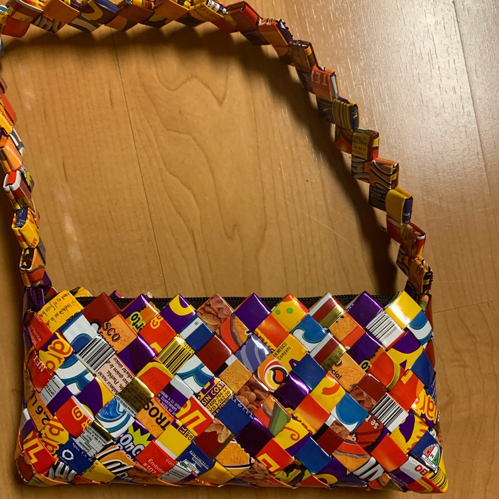 vintage candy wrapper purse